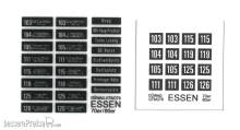 Halling DEC-GT6-E28 - Decals für GT6 Essen, Nr.1628