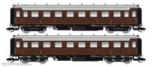 Saxonia 120173 - 2er Set Personenwagen C4Ü Sa 07, K.Sächs.Sts.E.B., Ep. I - K.Sächs.Sts.E.B. - Ep.I