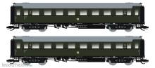 Saxonia 120183-2 - 2er Set Personenwagen C4Ü Sa 07 m. Beleuchtung, DR Ep.III Inkl. Digital schaltbarer Innenbeleuchtung (leuchtet auch im Analogbetrieb)