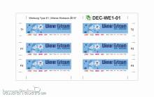 Halling DEC-WE1-01 - Decals für Wiener E1 Modelle ´Eistraum 2015´