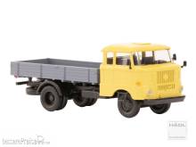 Hädl 121045-10 - IFA W50L Speditionskabine, Holzpritsche, Sandgelb