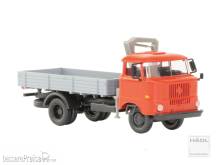 Hädl 121051-11 - IFA W50L Holzpritsche, Ladekran, Verkehrsrot