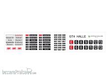 Halling DEC-S00-HAL - Decals für neutrale GT4 Variante Halle