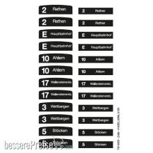 Halling DEC-TW6-H96 - Decals für Hannover TW6000, Nr. 6096