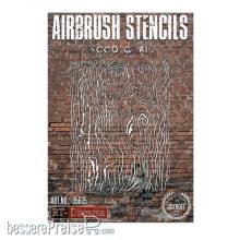 AK-Interactive RTD35635 - Stencil: Wood graine 1/35
