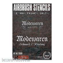AK-Interactive RTD35606 - Stencil: German Fashion Salon 1/35