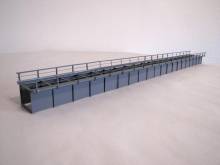 Hack Brücken 12310 - Blechträgerbrücke 72cm,grau - Typ T72