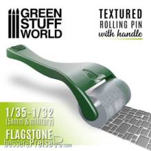 Greenstuff World GS-10493 - Strukturierte Walze Mit Griff - Steinfliesenboden von Greenstuff World