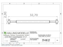 Halling ETH-KWE-327 - Kardanwelle 32,7mm