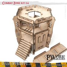 PWork Wargames PWTS00304MDF - MDF Terrain Combat Zone 04