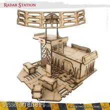 PWork Wargames PWTS00606MDF - MDF Terrain Radar Station