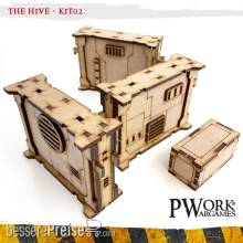 PWork Wargames PWTS00810MDF - MDF Terrain The Hive 02