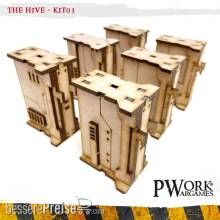 PWork Wargames PWTS00820MDF - MDF Terrain The Hive 03