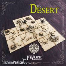 PWork Wargames PWFT00330MDF - MDF RPG Tiles The Desert
