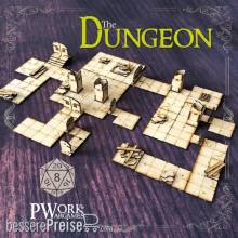 PWork Wargames PWFT00310MDF - MDF RPG Tiles The Dungeon