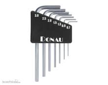 Schönwitz 12482 - Mini Sechskantschlüssel Set 7 Teile 0,7mm bis 3,0mm metrisch