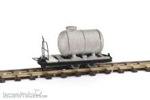 Halling DTL-161-B - Lore mit rundem Tankaufbau und Bremserbühne, silber/schwarz