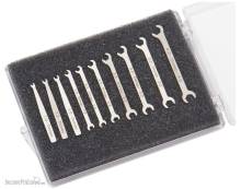 Schönwitz 12493 - Micro Miniatur Maulschlüssel Set 10 teilig 1mm - 4mm
