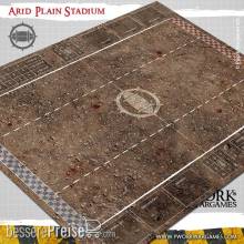 PWork Wargames BB00100N - Neoprene Mat Arid Plain Stadium