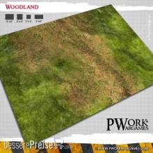 PWork Wargames GM03800N22X30 - Neoprene Mat Woodland 22x30