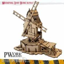PWork Wargames TS00407MDF - MDF Terrain Lost Burg 07