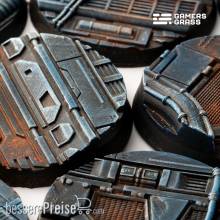 Gamers Grass GGB-SPR40 - Spaceship Corridor Bases 40mm (x5)