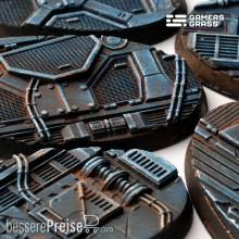 Gamers Grass GGB-SPO60 - Spaceship Corridor Bases 60mm (x4)