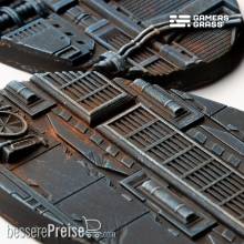 Gamers Grass GGB-SPO75 - Spaceship Corridor Bases 75mm (x3)