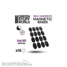 Greenstuff World GS-10853 - Magnetfolie - Oval 60x35mm
