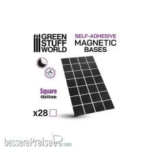 Greenstuff World GS-10850 - Magnetfolie - Quadrate 40x40mm