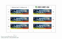 Halling DEC-WE1-04 - Decals für Wiener E1 Modelle ´Holiday´