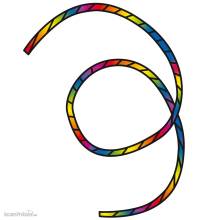Invento 126441 - Tube Tail Rainbow Spiral 6 m