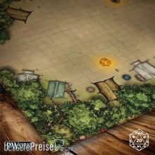 PWork Wargames RPG00800P30X30 - Battle Map - The Camp