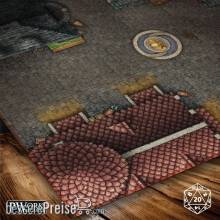 PWork Wargames RPG00850P30X30 - Battle Map - The City