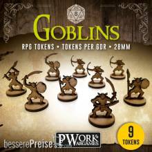 PWork Wargames RPGT0150MDF - RPG TOKENS Goblins