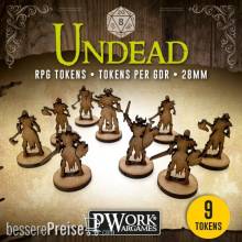 PWork Wargames RPGT0190MDF - RPG TOKENS Undead