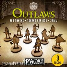 PWork Wargames RPGT0230MDF - RPG TOKENS Outlaws
