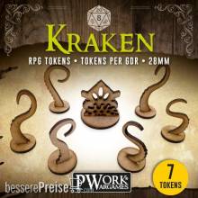 PWork Wargames RPGT0240MDF - RPG TOKENS Kraken
