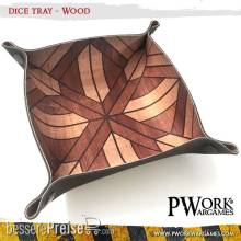 PWork Wargames DT01000N - DICETRAY Wood