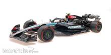 Minichamps 127242444 - MERCEDES-AMG PETRONAS FORMULA ONE TEAM F1 W15 E PERFORMANCE - LEWIS HAMILTON - LAST RACE MERCEDES GP - ABU DHABI GP 2024 W/FIGURINE - L.E. 350 pcs.