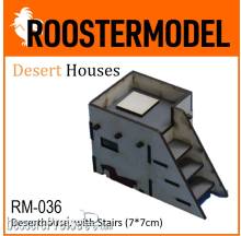 Roostermodel RM-036 - Deserthouse, with Stairs (7*7cm)