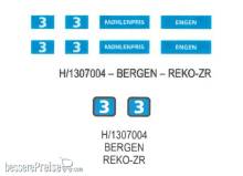 Halling DEC-REK-BGN - Decals für Reko-Triebwagen Bergen