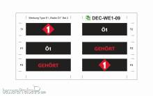 Halling DEC-WE1-09 - Decals für Wiener E1 Modelle ´Gehört´