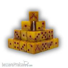Baron of Dice LOTR-018-SQ - Men of the East Gold Swirl Dice