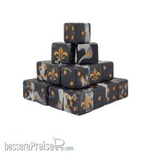 Baron of Dice SCI-IMP-SIS-03-SQ - Fleur De Lis Heritage Black Dice