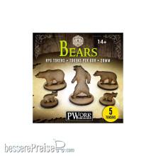 PWork Wargames RPGT0280MDF - RPG TOKENS Bears
