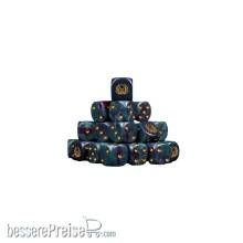 Baron of Dice CHAOS-TS-03-RD - Sun Scarab Blue Round 16mm