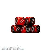 Baron of Dice Scatter-Red-RD - Scatter Dice Chaos Red Round