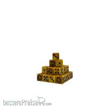 Baron of Dice LSOLE-026-SQ - Gold Ring Dice 16mm SQ
