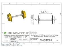 Halling ETH-AXO-VRP-080-H0 - Laufachse spitz, H0, mit 8mm